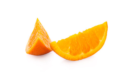 resh orange isolated on white background