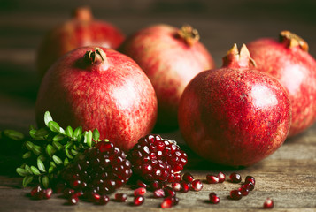 Fresh pomegranates 