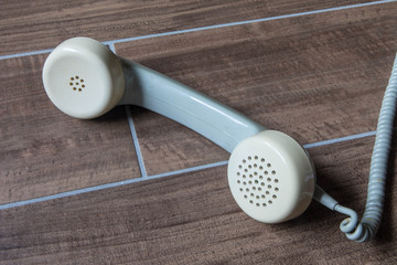 Telefonhörer mit Kabel