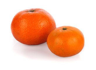 fresh orange isolated on white background