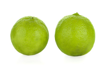 Fresh lime isolated on white