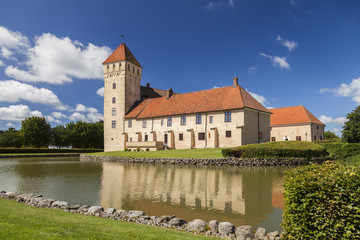 Fototapeta na wymiar Medieval castle of Tosterup