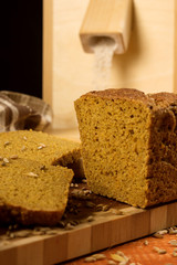 Still life with rye bread, ears of corn