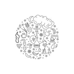 Hookah circle concept 