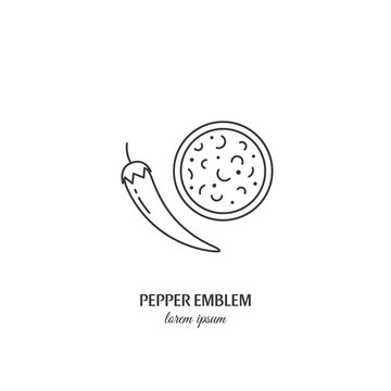 Chili pepper logo design