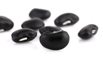 black beans isolated