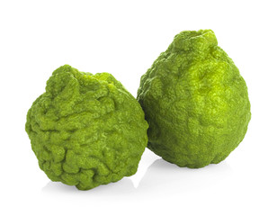 Bergamot fruit, Bergamot isolated on white background.