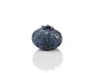 blueberries isolated close up