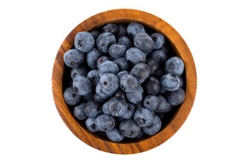 blueberries isolated close up