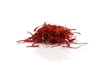 Fototapeta premium Dried saffron spice isolated