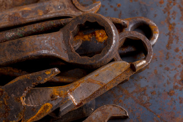 Old rusty tools