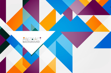 Fototapeta premium Triangle pattern design background