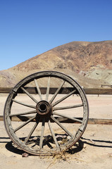 Trolley wheel in far west, USA