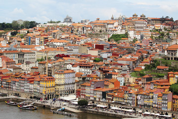 Fototapeta na wymiar A view of the old town of Porto, Portugal 