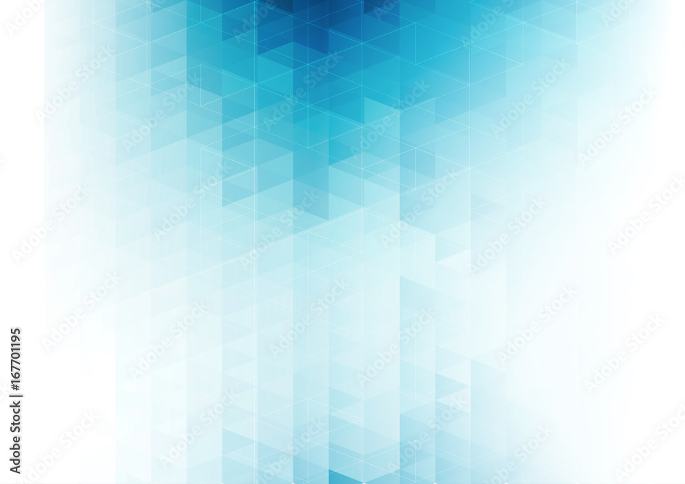 Poster Vector color abstract geometric banner with triangle.