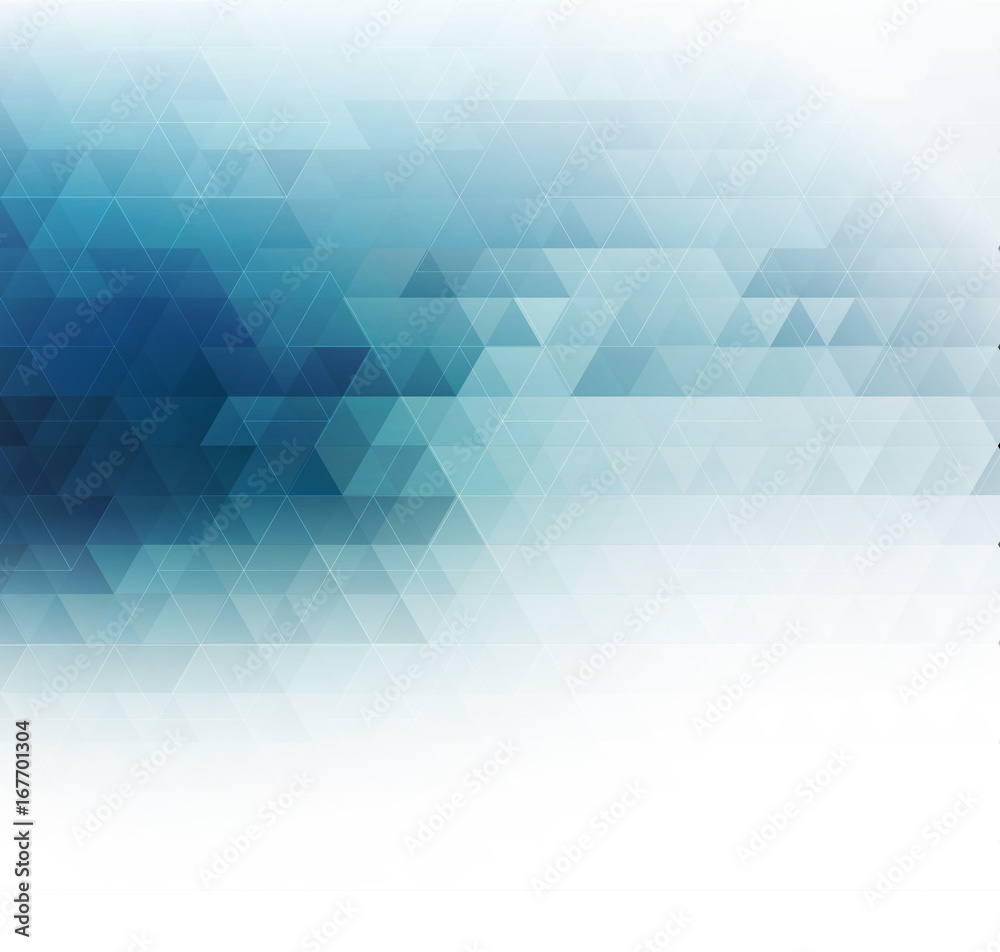 Poster Vector color abstract geometric banner with triangle.