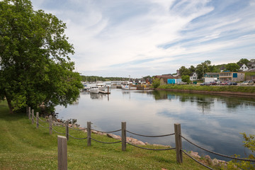 Fototapeta premium The small harbor of Montague on Prince Edward Island