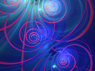 Abstract fractal background 3D rendering