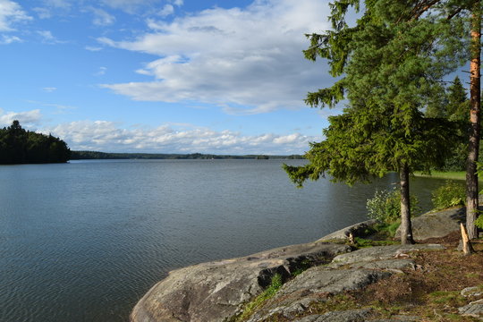 View to Lake Bodom in Espoo, Finland