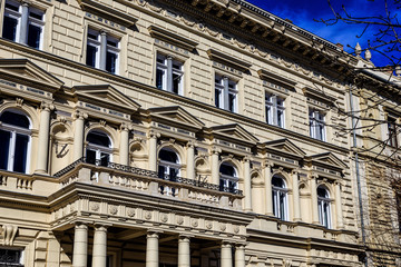 Fototapeta na wymiar Facade in Budapest, Hungary