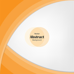 Abstract wave design orange background. vector illustration.