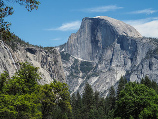 Fototapeta na wymiar Lovely view of Half Dome in Yosemite National Park
