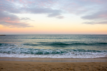The coast of Mediterranean sea