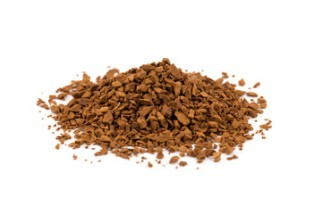 Pile of instant coffee grains