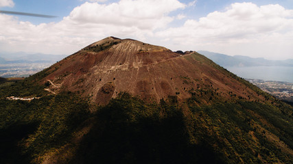 Vesuvius volcano from the air