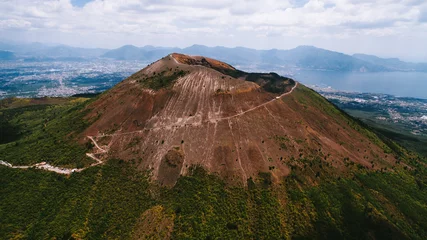 Foto op Plexiglas Vesuvius volcano from the air © jul14ka