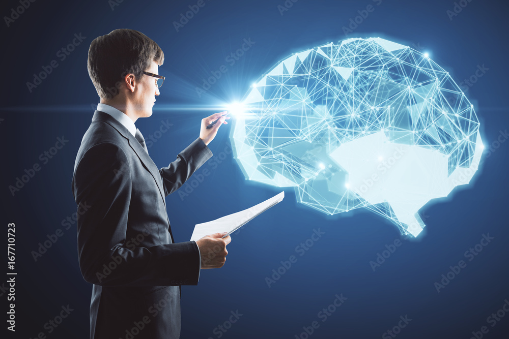 Aufkleber artificial intellect concept