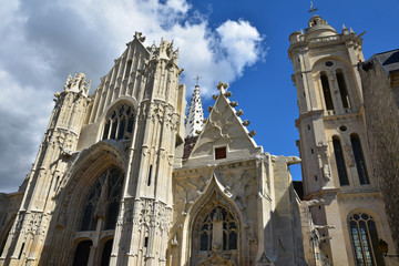 Fototapeta na wymiar Eglise gothique Saint Pierre à Senlis, France