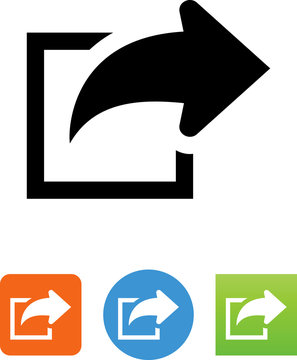Shortcut Arrow Icon - Illustration