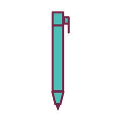 Pen icon, isolated. Flat design.