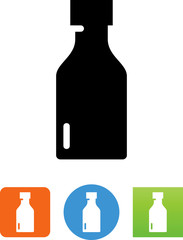 Small Sized Bottle Icon - Illustration