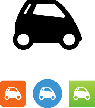 Smart Car Side View Icon - Illustration