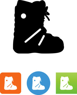 Snowboard Boot Icon - Illustration