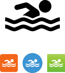 Swimming Icon - Illustration