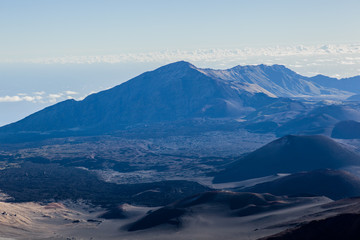 Volcanic crater at Haleakala National Park on the island of Maui, Hawaii.