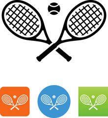 Tennis Rackets Icon - Illustration - 167714765