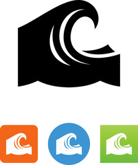 Tidal Wave Icon - Illustration