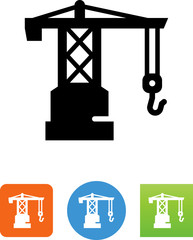 Tower Crane Icon - Illustration
