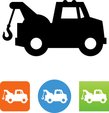 Towing Truck Icon - Illustration