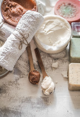 Fototapeta premium Spa composition with soap