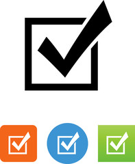 Vector Checkbox Icon - Illustration