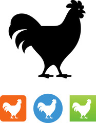 Vector Design Chicken Walking Icon - Illustration
