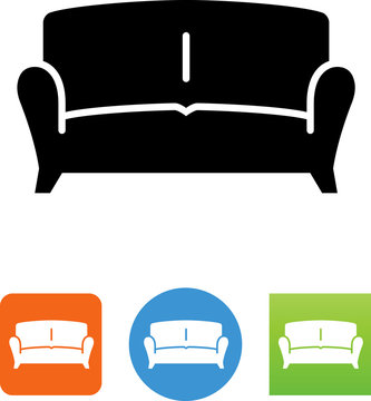 Vector Couch Icon - Illustration