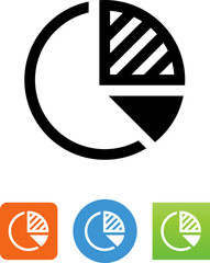 Vector Pie Graph Icon - Illustration