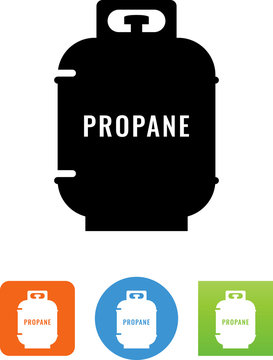 Vector Propane Tank Icon - Illustration