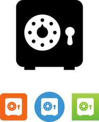 Vector Safe Icon - Illustration